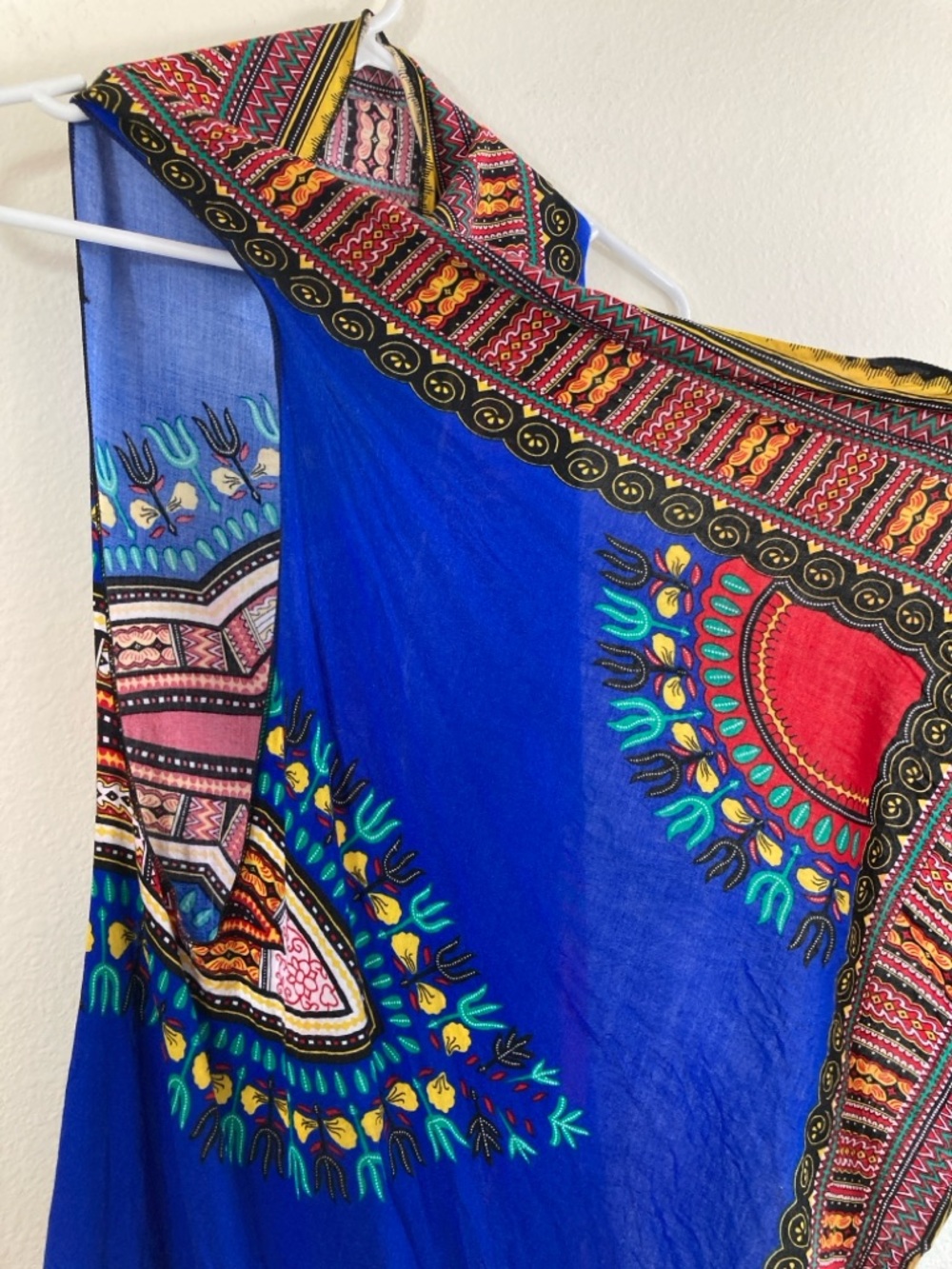 Boho Multicolor Open Front Handkerchief Hem Vest Size OS - Picture 2 of 9